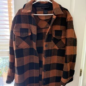 Buffalo Plaid Shirt Jacket | SM